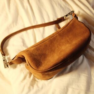 By far aminu nubuck shoulder bag - brown